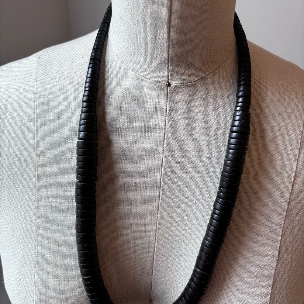 Black Beaded Necklace